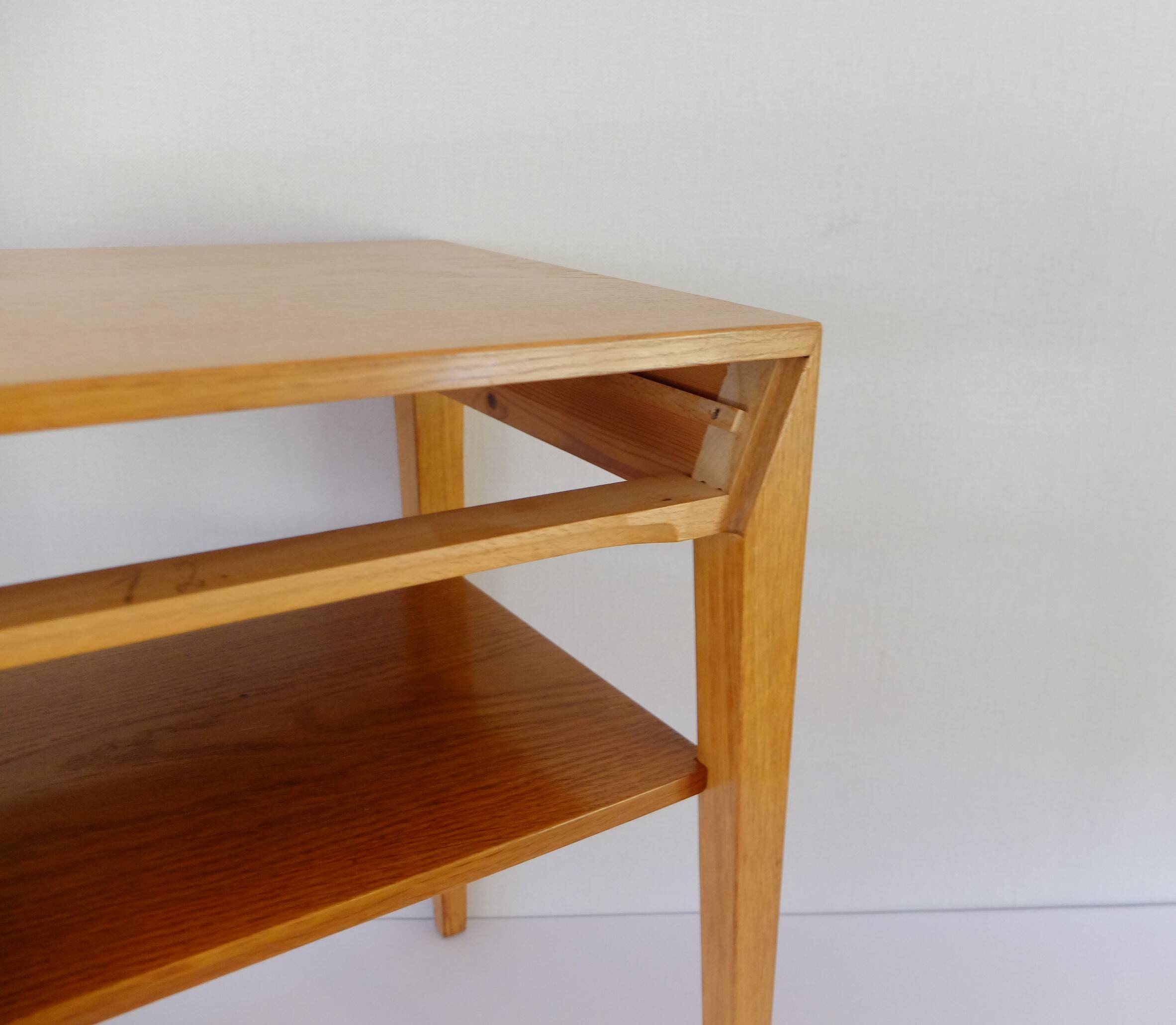 Severin Hansen, Scandinavian Bedside Table 1950s in Oak