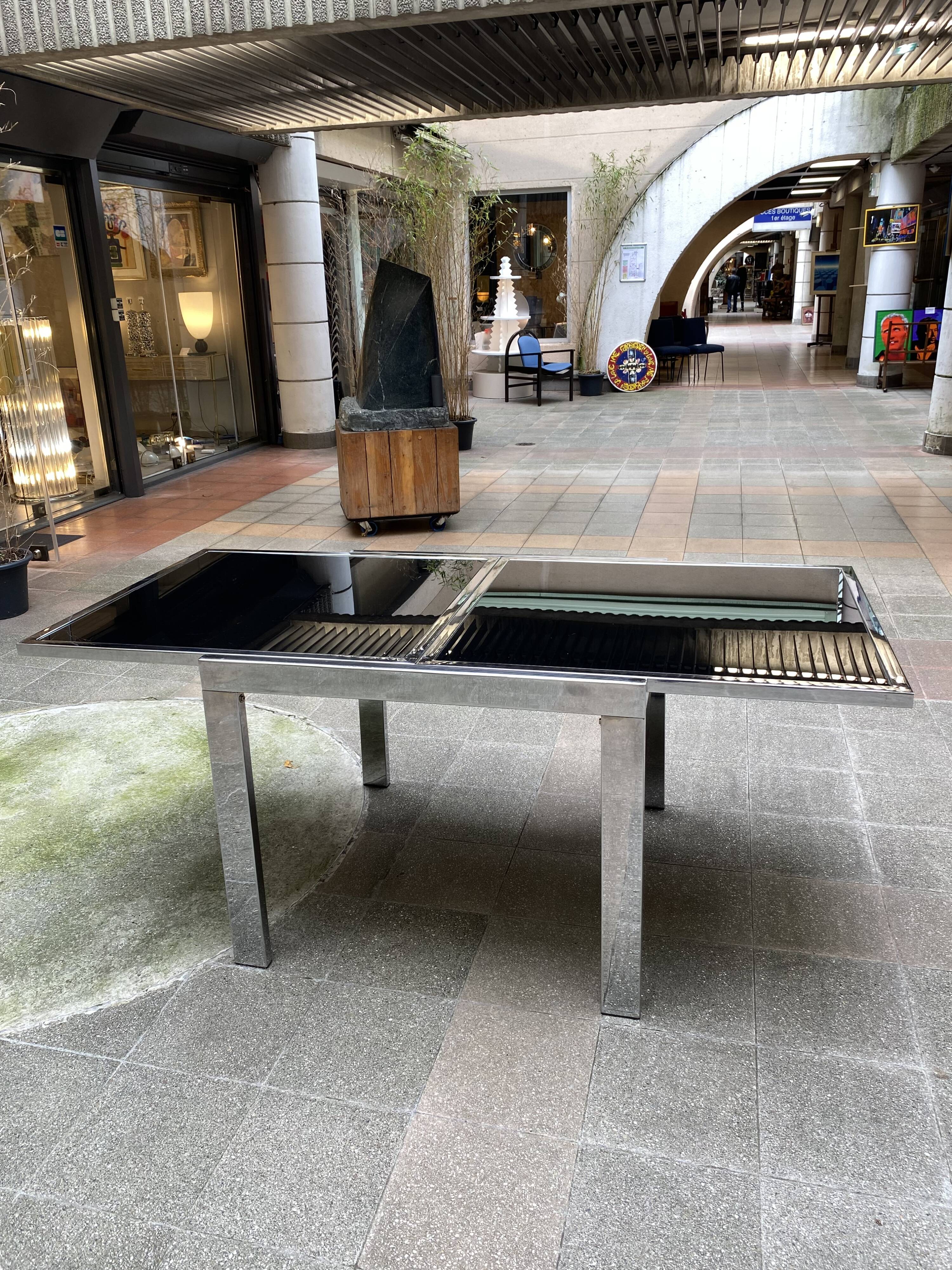 Table "La Métal" - Edition D Milano - 70s