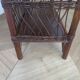Bookcase - Bibus - 3 levels - woven rattan - bamboo - Vintage - 70s