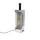 Hollywood regency chromed table lamp base, Luci Milano Italy, 1970s