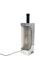 Hollywood regency chromed table lamp base, Luci Milano Italy, 1970s