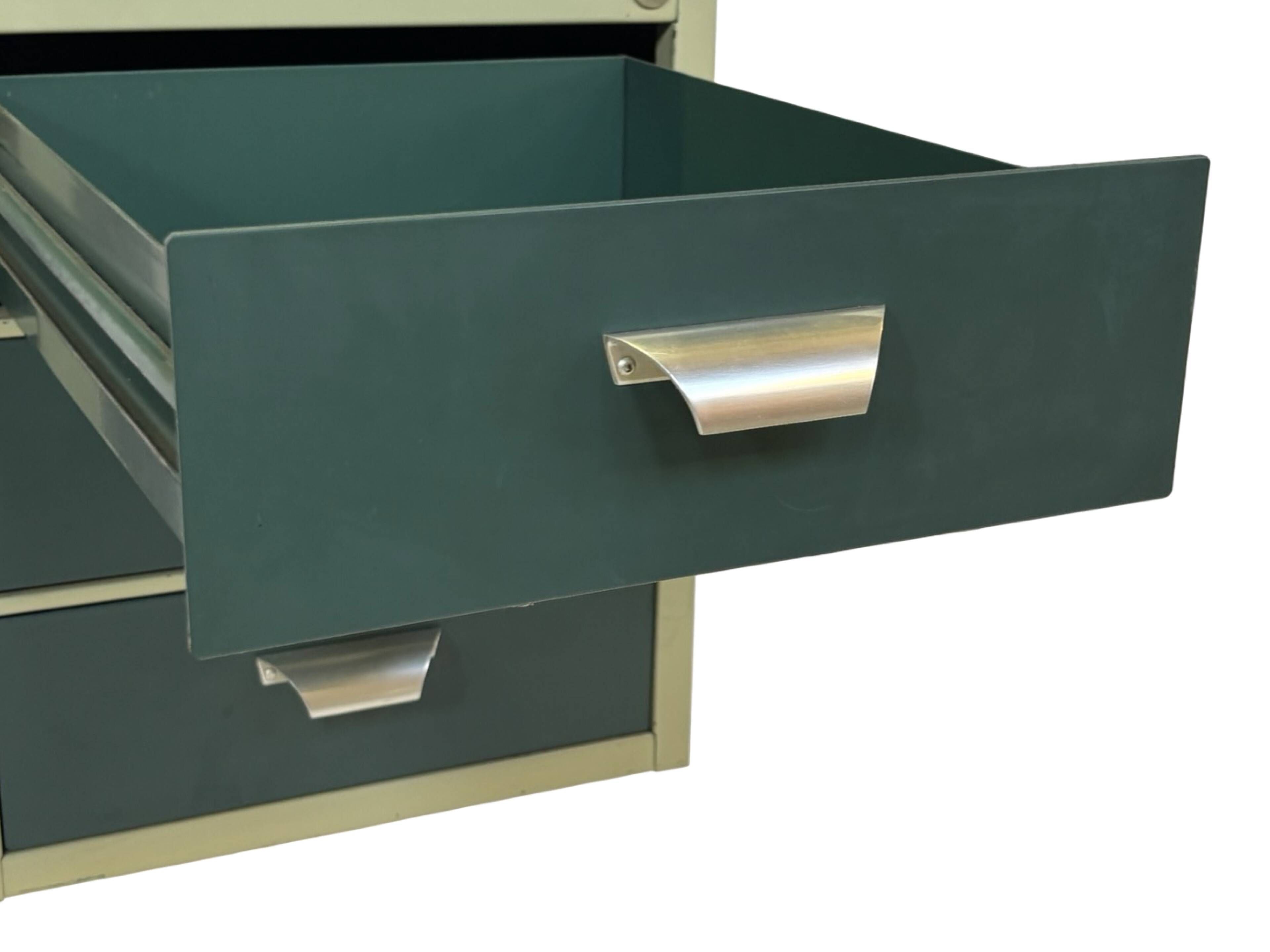 Vintage industrial Drentea Roomsteel desk 1960s metal design