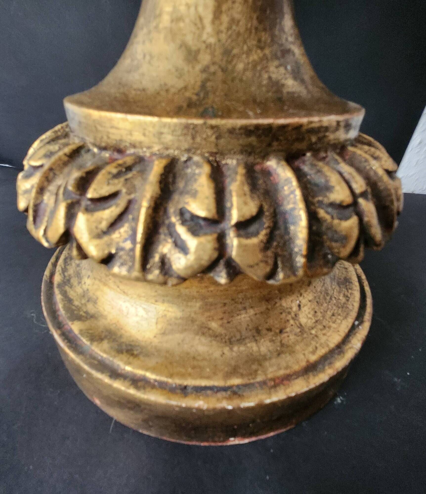 Antique gilded hand-forged hand-carved Florentine Louis XV, Italy