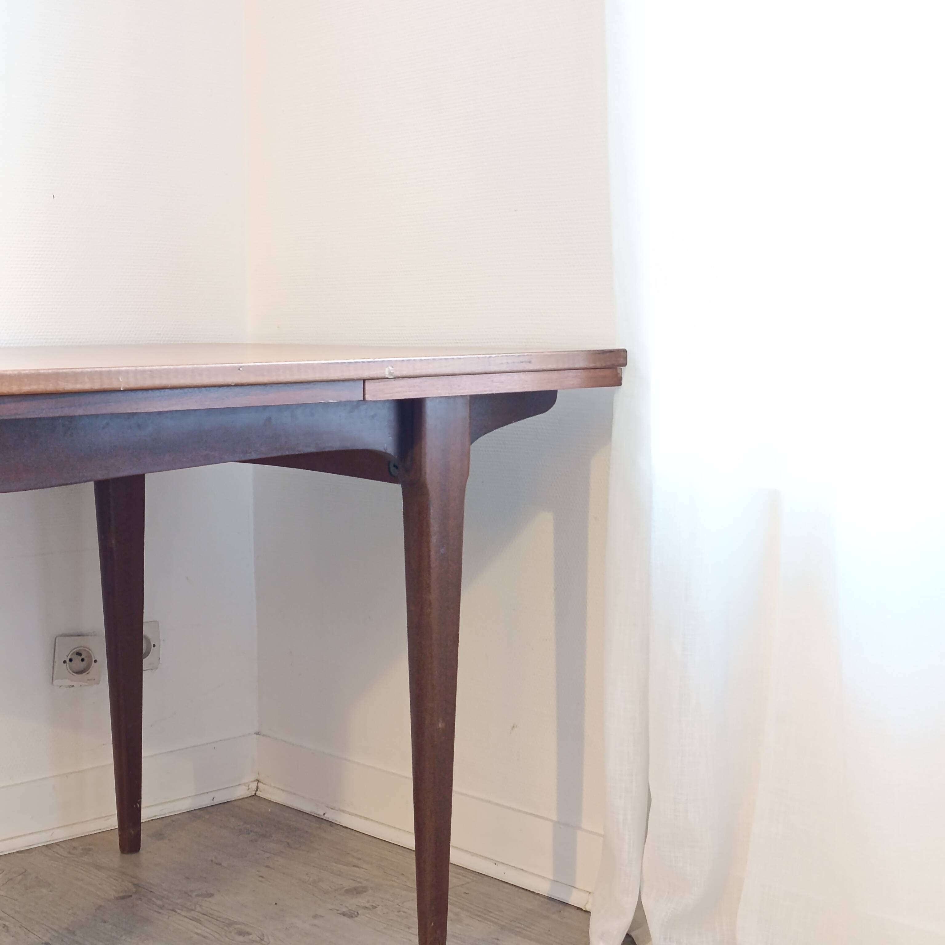 Danish vintage teak dining table from the 1960s.