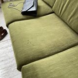 Scandinavian teak bench bed 140