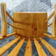 Rocking-chair fan folder