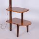 Art Deco Walnut Floor Lamp attributed to J. Halabala for Up Závody, 1930s