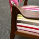 Scandinavian chair in solid teak with Nobilis fabric