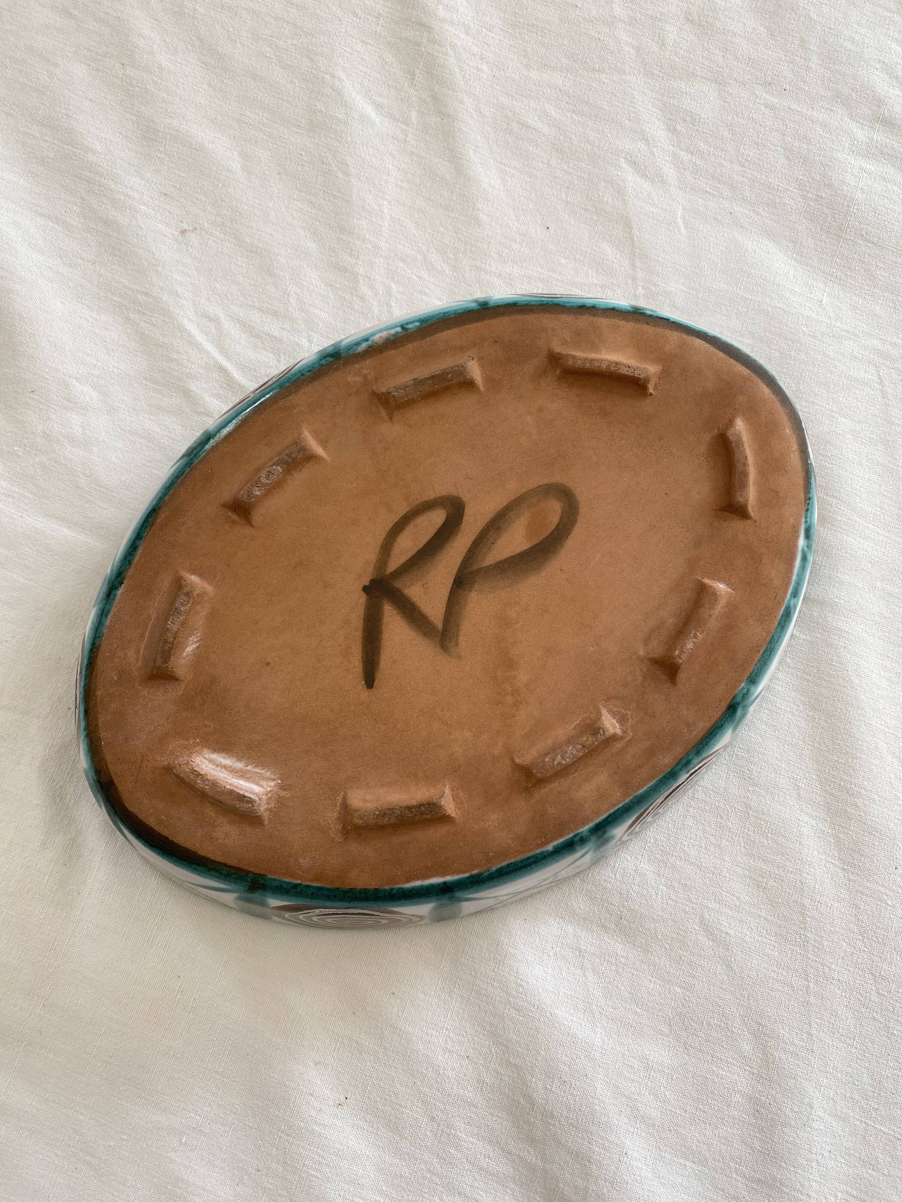Oval dish by Robert Picault