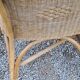 Pair of armchairs and bench in rattan and bamboo from the 60s/70s