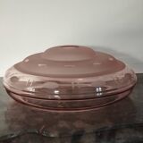 Art Deco pink glass lampshade
