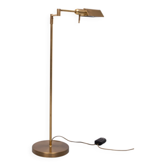 Herda Brass halogen swing arm Floor lamp 1980s