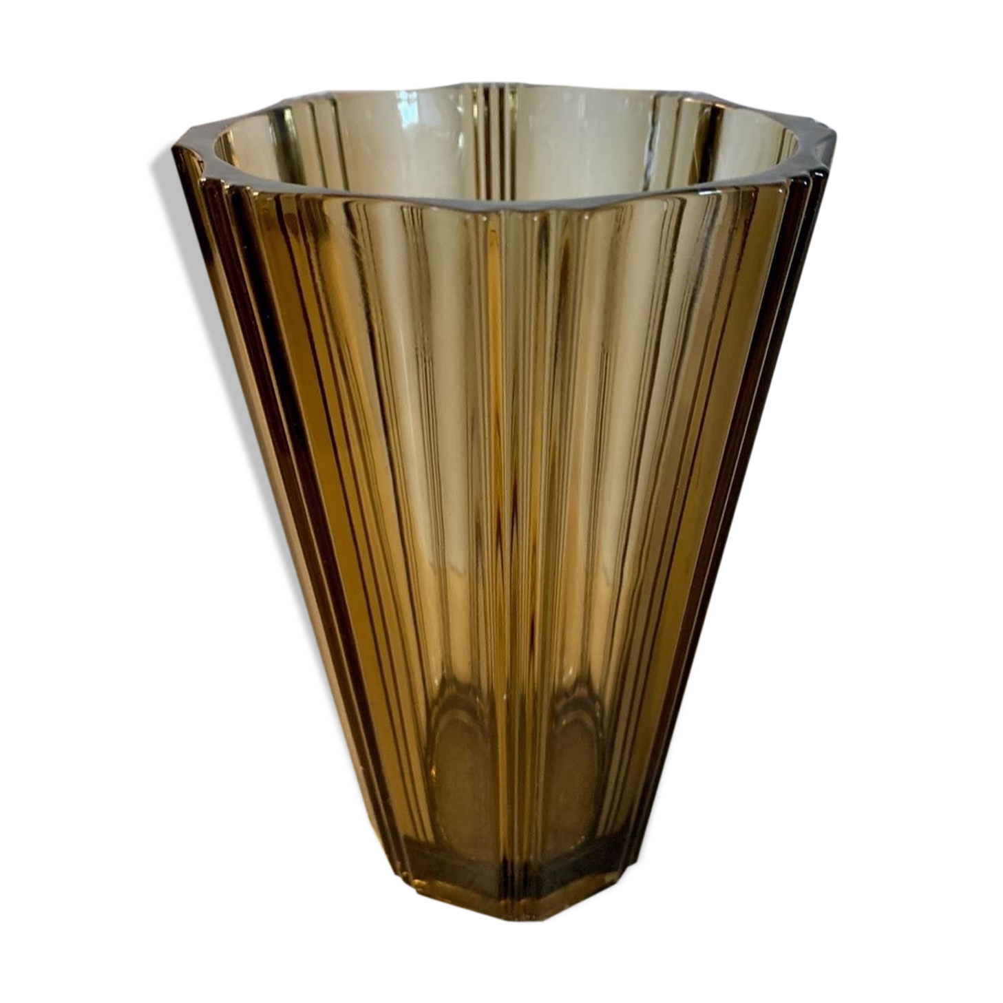 Luminarc smoked glass vase