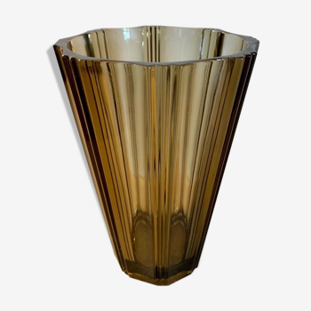 Luminarc smoked glass vase