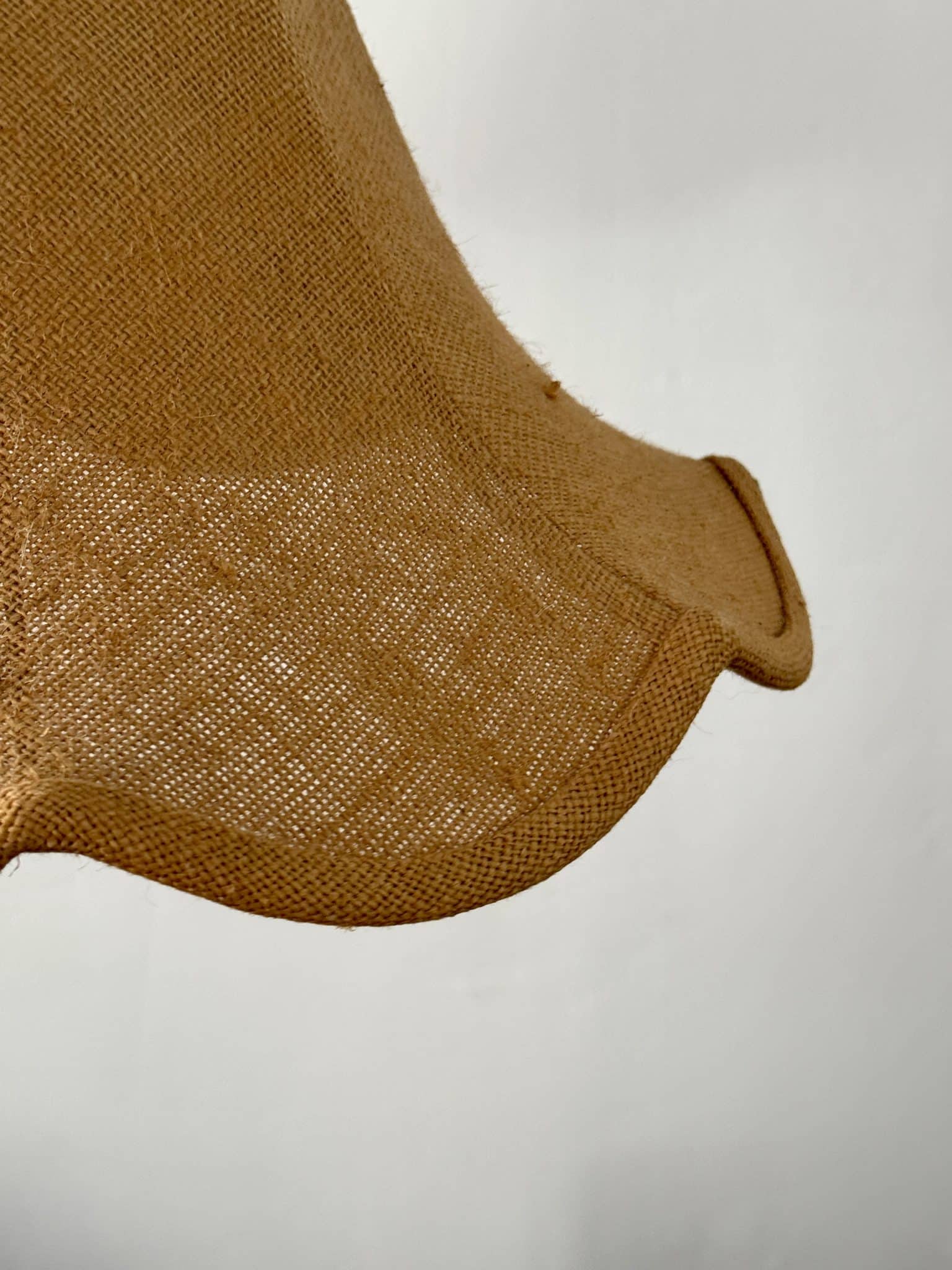 Vintage jute fabric suspension