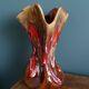 Vallauris vase in flamed ceramic, free-form model 330.