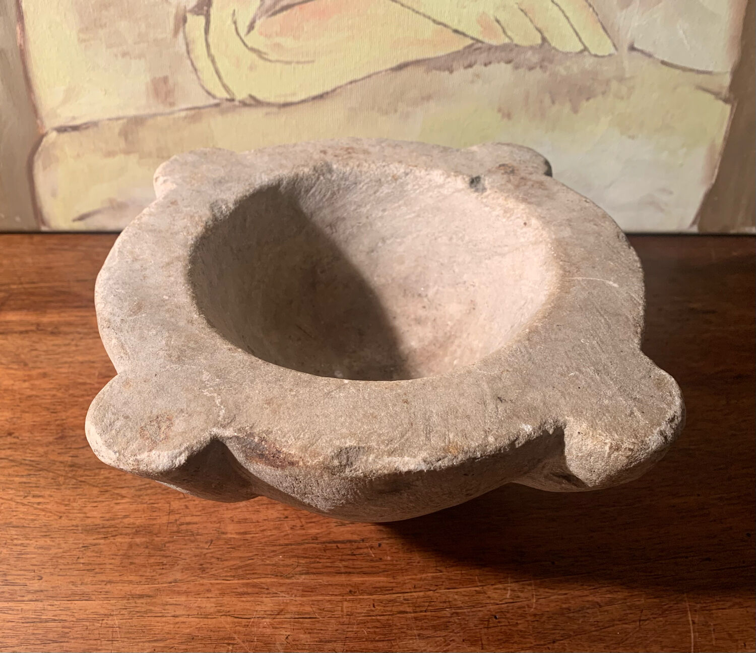 Ancient stone mortar