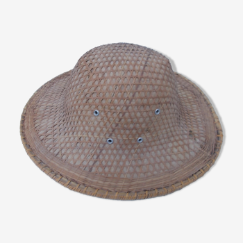 Asian colonial style straw hat
