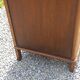 Vintage oak commode with tapered legs from the 1950s.