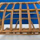 Vintage rattan magazine holder