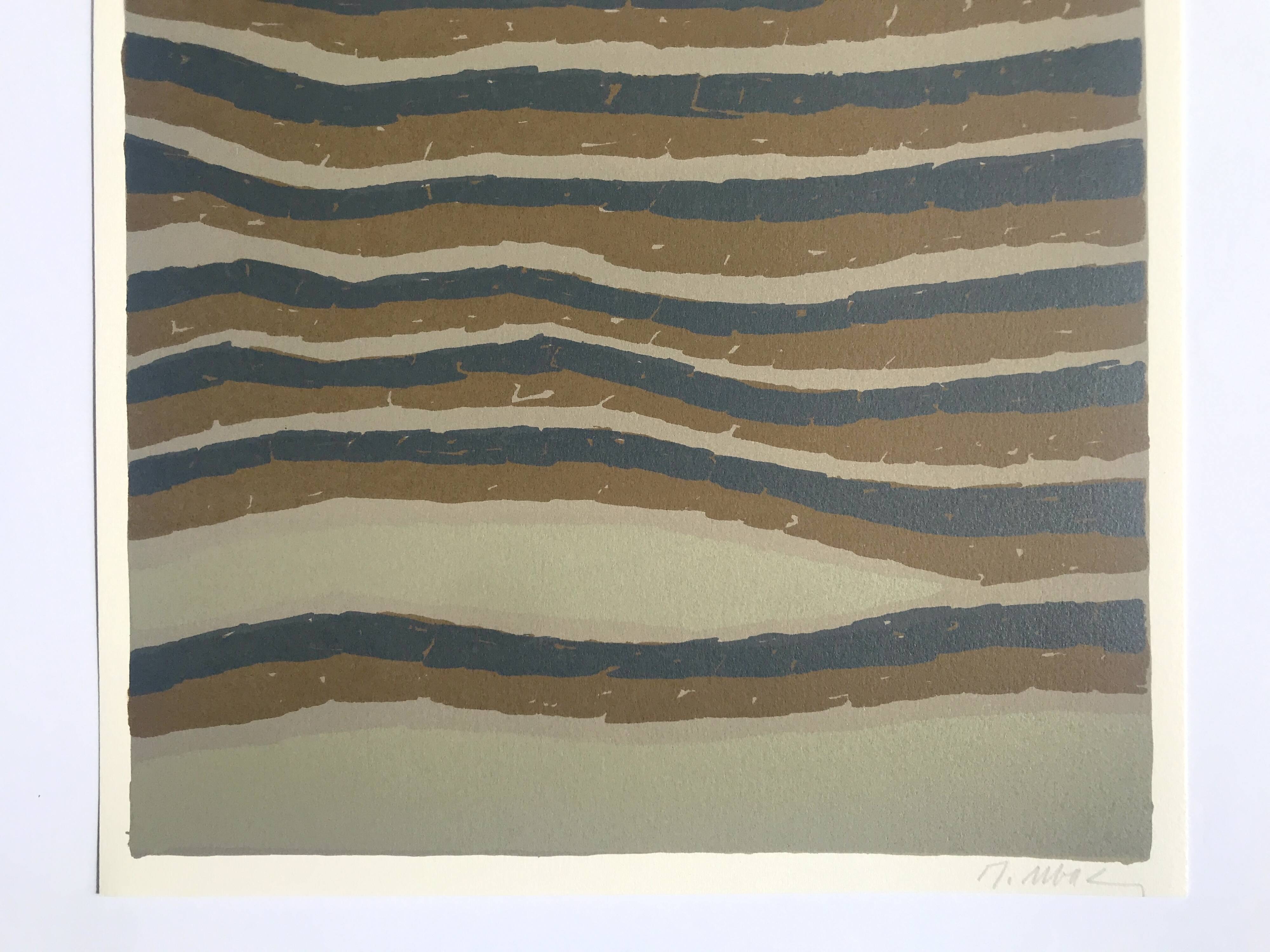 Raoul UBAC, The Earth III, 1978: Original lithograph signed in pencil.