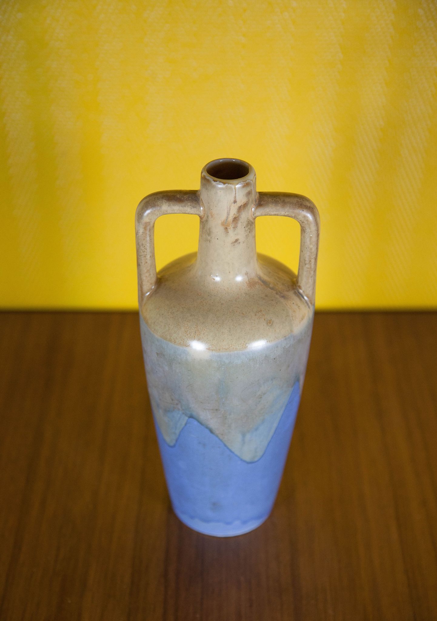 Flamed glazed stoneware bottle, Fournier Demars St-Amand alcohol bottle, amphora vase