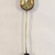 6 mocha spoons in solid silver vermeil and enamelled silver lion passant