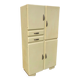 Vintage Mado sideboard with 4 doors and 2 drawers in beige lacquered plywood