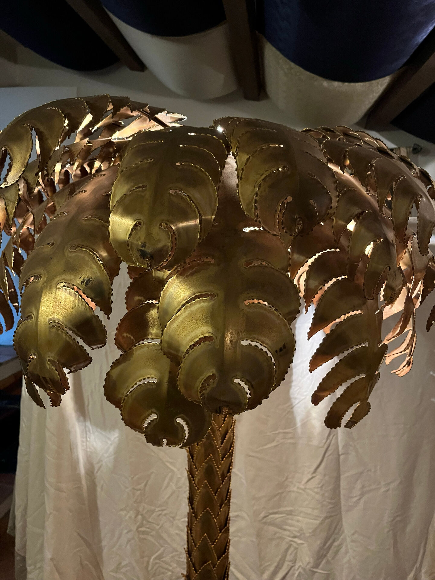 BRASS PALMIER ART DECO 1970s