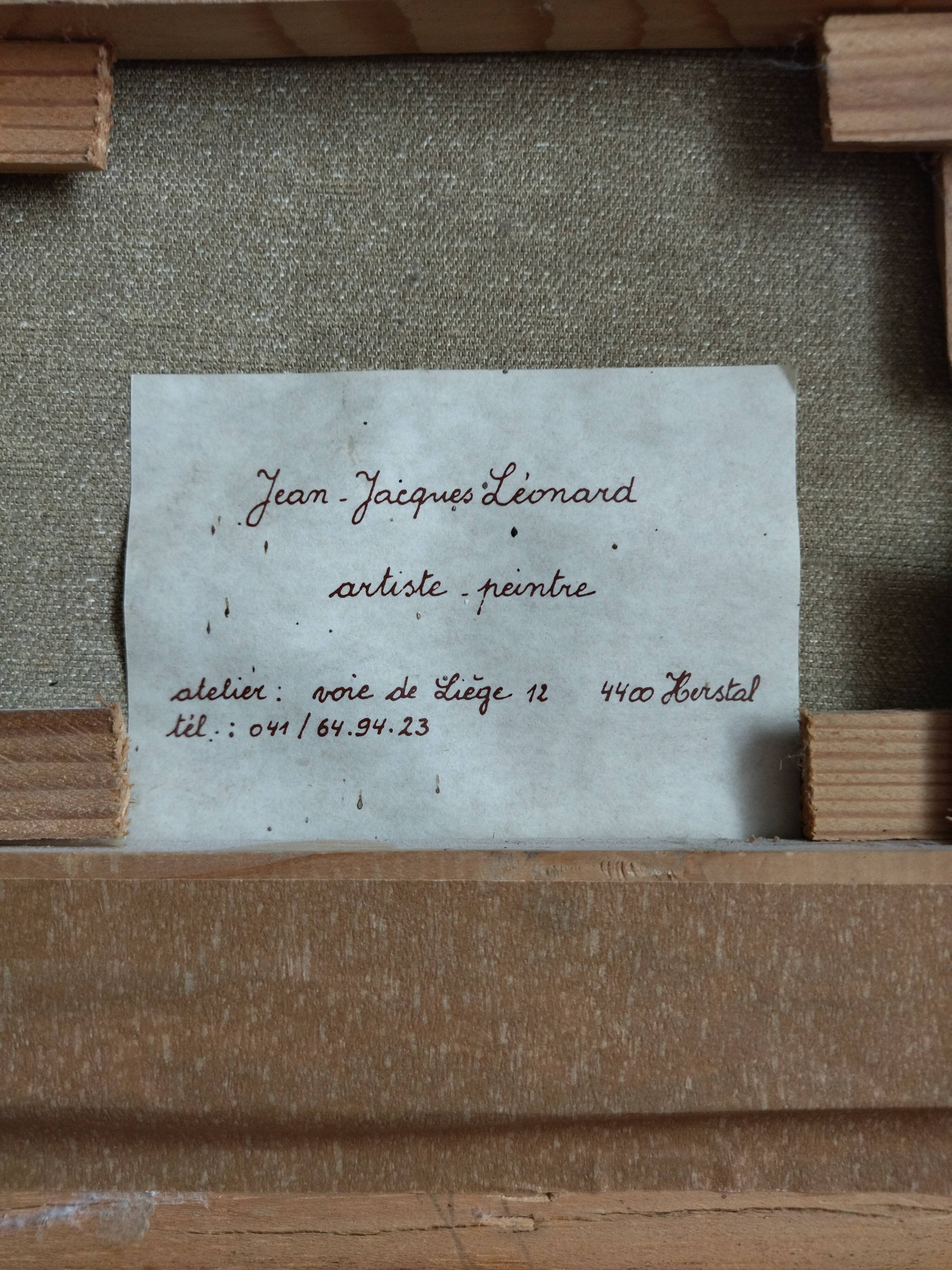 Oil on canvas signed Jean-Jacques Léonard - Liège school