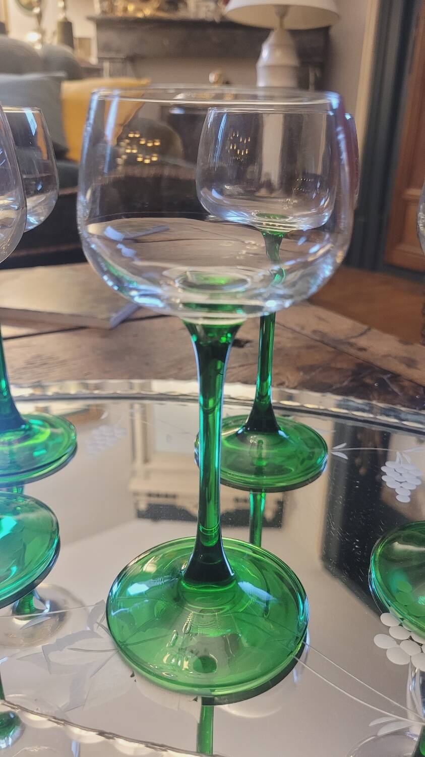 Verres vin blanc d'Alsace