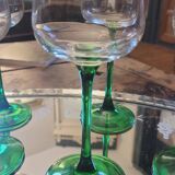 Glasses of white wine from Alsace