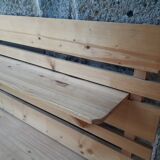 Pine wall shelves