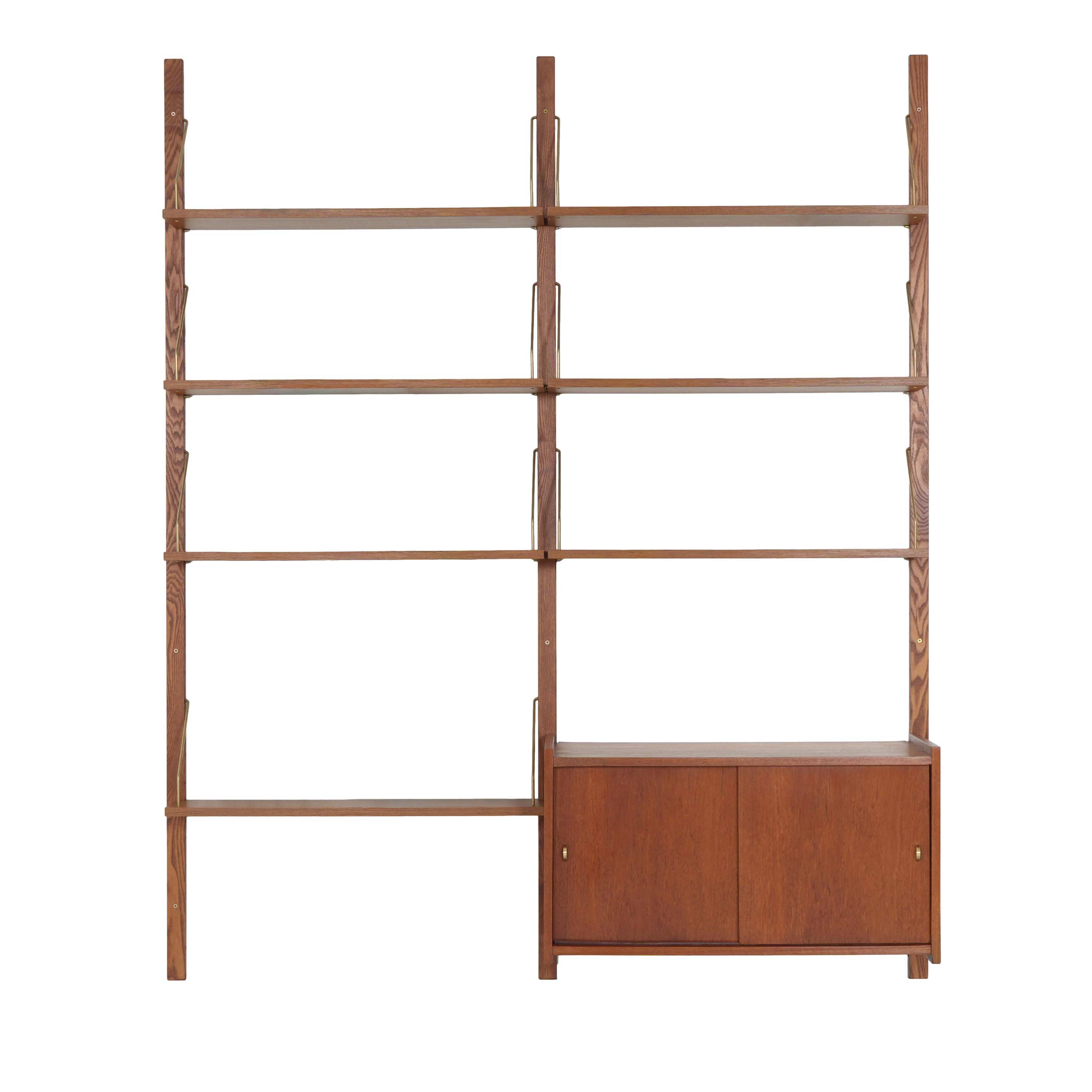 Teak modular shelving unit, Danish design, 1960s, made in Denmark
