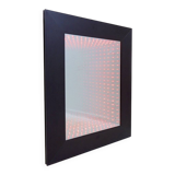Infinite mirror with black metal frame - Italy