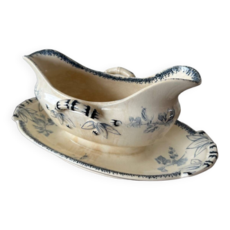 Sauce boat U & Cie Sarreguemines model “currants”