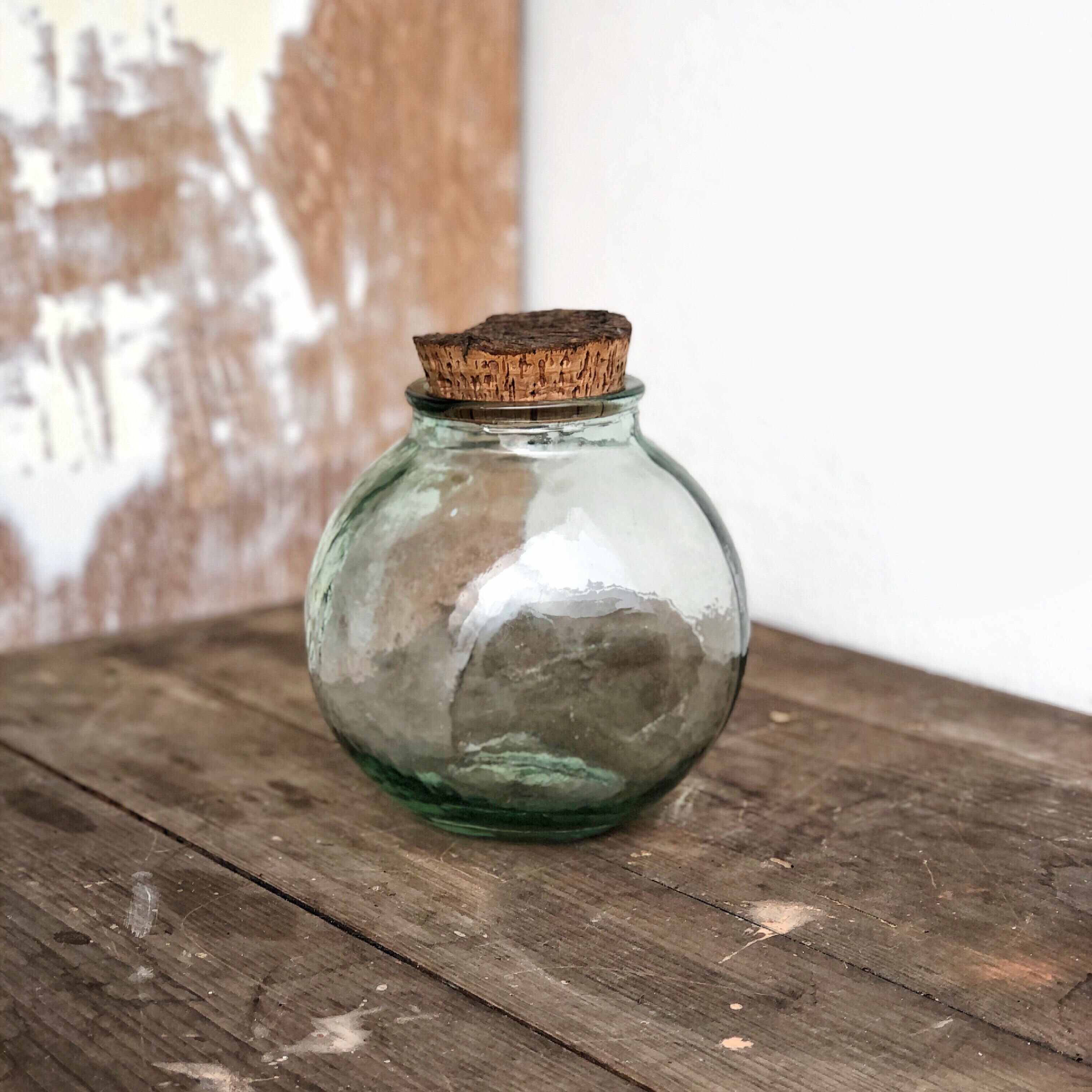 Vintage glass jar
