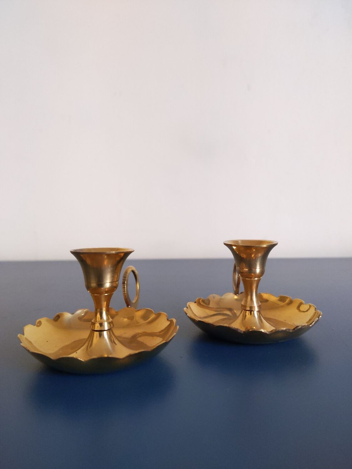 Pair of candle holders