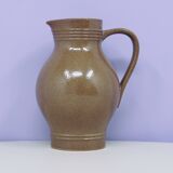 vintage brown ceramic jug