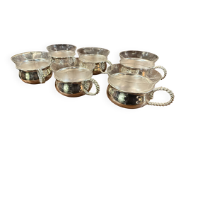 Série de 6 tasses en