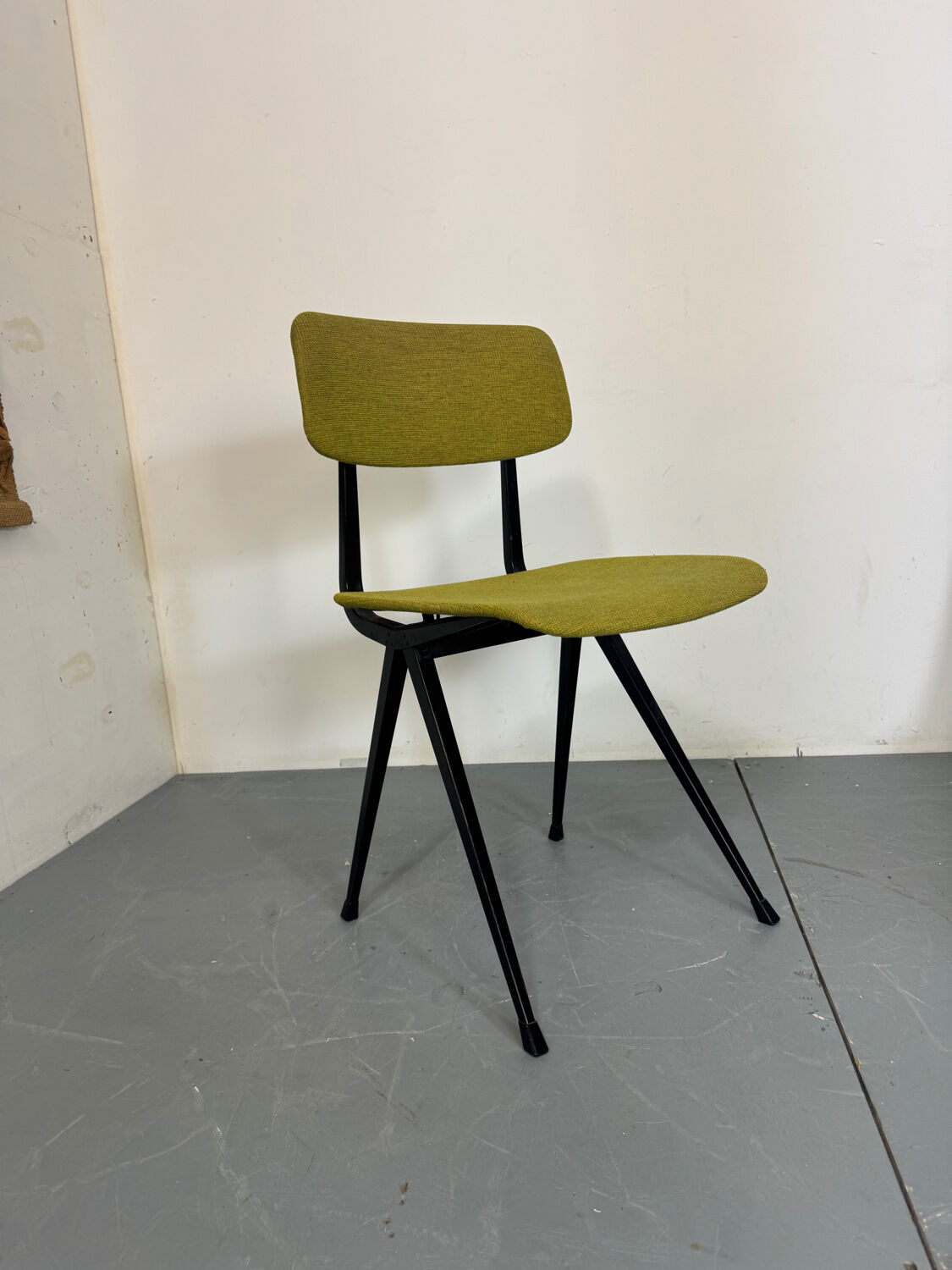 Vintage Mid Century Modernist Industrial Side Desk Chair, 1950