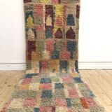 Moroccan Berber carpet corridor Boujaad 3,56x0.73m