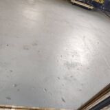 Mirror Louis-Philippe black wood and silver carved