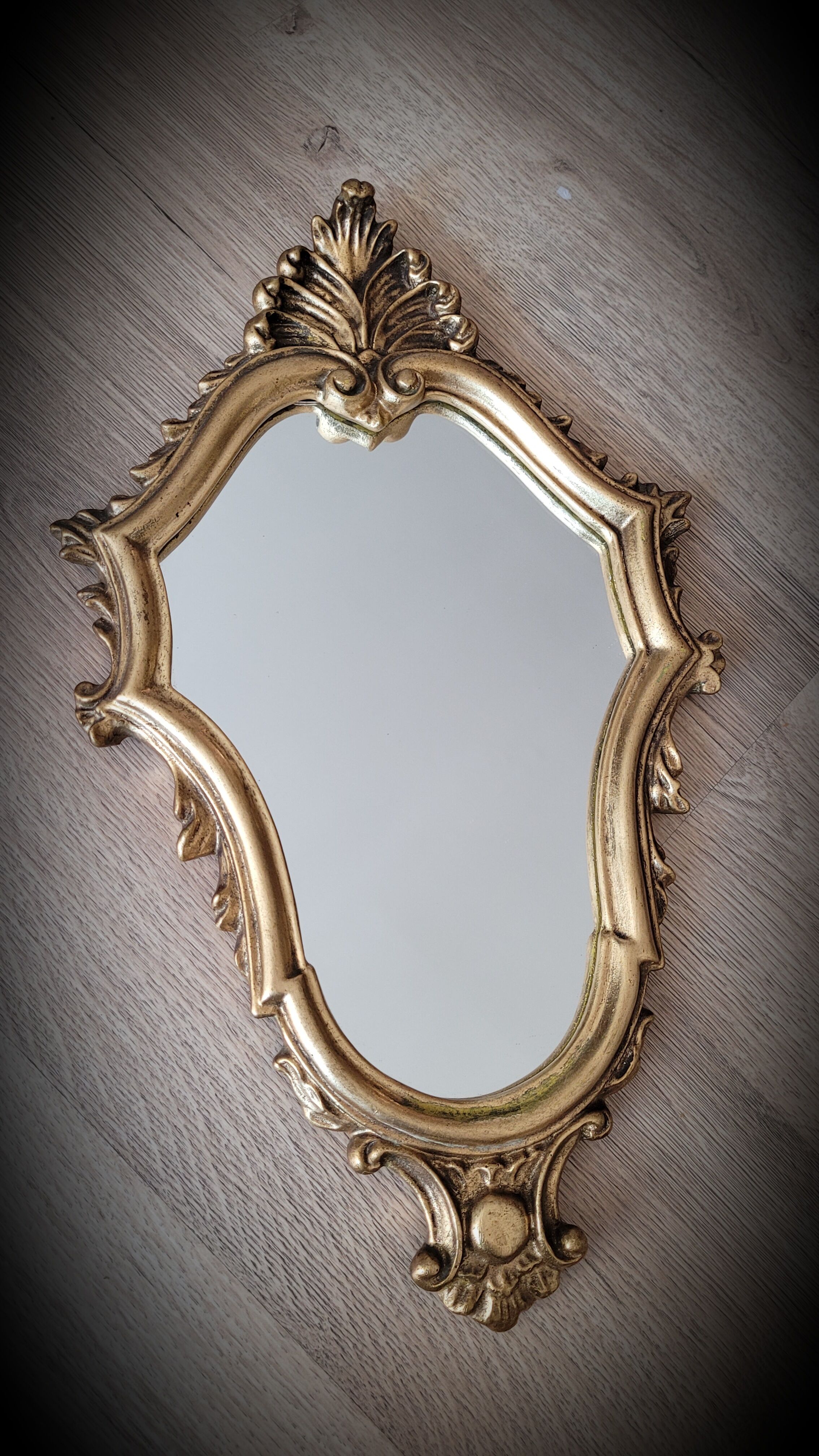 Golden lily mirror 46x27