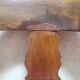 Fauteuil de bureau en noyer massif XIX°