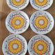 6 retro cheese plates