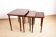 Three Danish nesting tables in rosewood by Mobelintersia 1960.