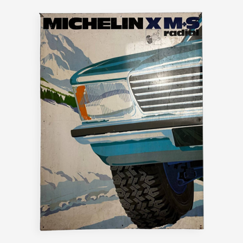 Metal plate -Michelin X M+S Radial - Ford Taunus 1970 - Car