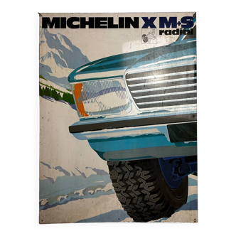 Plaque métal -Michelin X M+S Radial - Ford Taunus 1970 - Voiture
