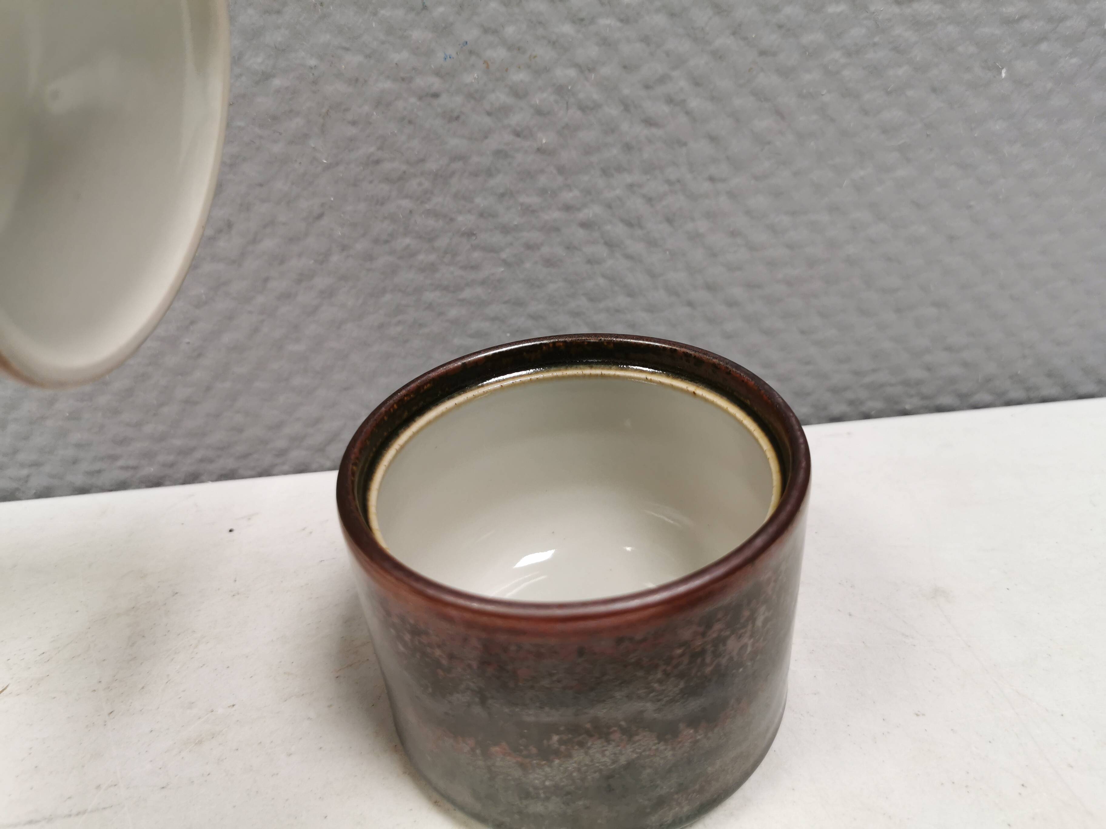 Ceramic sugar bowl with lid by Danish Desiree, 1970s.